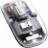 OEM Kablosuz Mouse Fare Şarjlı Bluetooth Wireless Çift Modlu Sessiz - 2589-6790 - Çok Renkli