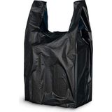 OEM Kalın Siyah Poşet Orta Boy 1 kg Hışır Atlet Poşet Market Poşeti