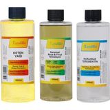 OEM Kandillo Yağlı Boya Seti Yardımcı Malzemeler 3 x 250 ml Terebentin Resim Keten Yağı ve Fırça Temizleme Sıvısı
