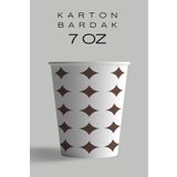 Oem Karton Bardak 7 Oz Kullan At Bardak Sızdırmaz 1000 Adet 50*20
