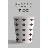 Oem Karton Bardak 7 Oz Kullan At Bardak Sızdırmaz 200 Adet 50*4