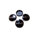 OEM Kia Sıvama Geçme Jant Göbeği Siyah 4 Lü 60-55mm