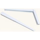OEM Kırma Katlanır Masa Konsolu, 30 Cm, Dayanıklı Metal Malzeme, Duvara Monte Edilebilir, Katlanabilir Raf Ayağı, Masa Ayak Destek Aparatı, Kolay Kurulum, Çok Amaçlı Kullanım, 2'li Set (Beyaz)
