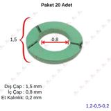 OEM Klingrit Conta Yeşil (20 Adet) 15*08*0,2