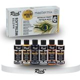 OEM Mastermix Akrilik Boya 60 cc 6 Lı Metalik Renkler