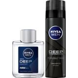 OEM Men Erkek Deep Dimension Tıraş Seti, Tıraş Köpüğü 200ML ve Tıraş Sonrası Losyon 100ML, Kaygan Tıraş