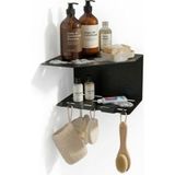 OEM Metal Duşakabin Rafı Yapışkanlı Banyo Rafı Delmeden Montaj Köşe Rafı Duş Rafı Şampuanlık Sabunluk Lif Askılı Paslanmaz Suya Dayanıklı Banyo Organizer