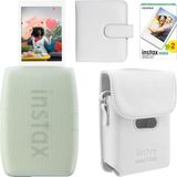OEM Mini Link 3 Yeşil Akıllı Telefon Yazıcısı Beyaz Çanta Deri Albüm ve 20'li Mini Film