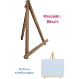 OEM Mini Şövale, Masaüstü Şövale, Şövalye, Akrobat Şövale, Resim Ressam Sehpası Sehbası