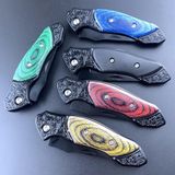 OEM Mini Taktik Katlanır Çelik Outdoor Bıçak – 15.8 cm – Kompakt & Dayanıklı Tasarım Mavi