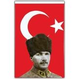OEM Mustafa Kemal Atatürklü Bayrak - Atalı Türk Bayrağı 50X75CM,NOCOLOR-4FAD55D8