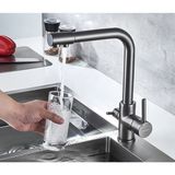 OEM Mutfak Evye Bataryası Dual Flow Arıtma Çıkışlı Antrasit Gri 5 Yıl Garantili - Mat Gri