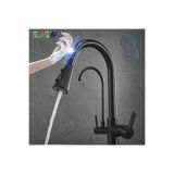 OEM MUTFAK EVYE BATARYASI DUAL FLOW SU ARITMA ÇIKIŞLI DOKUNMATİK SMART FİSKİYE YENİ MAT SİYAH MAT SİYAH, Model Kodu: A558