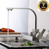 OEM Mutfak Evye Bataryası Dual Flow Su Arıtma Çıkışlı Yeni Tasarım Mat Krom Nikel 7 Yıl Güvenceli İthal