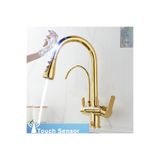 OEM Mutfak Evye Bataryası Smart Dual Flow Su Arıtma Çıkışlı Gold Dokunmatik Spiralli 7 Yıl Garanti GOLD, Model Kodu: TYC0006