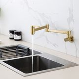 OEM Mutfak Ocak Üstü Musluk Pot Yeni Model Mat Gold Ithal 5 Yıl Garantili