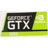 OEM Nvidia Geforce GTX 1650 Sticker Yatay Etiket D108