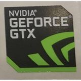 OEM Nvidia Geforce GTX Sticker Etiket D7