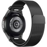 OEM One Click 20MM Metal Hasır Kordon Samsung ile Uyumlu Galaxy Watch Fe/7/6/5/4 Serisi Için Manyetik Tasarım Kayış (40MM/44MM) Watch 6/4 Classic (47/43/42MM) ve Watch 5 Pro 45MM Uyumlu