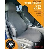 OEM Oto Koltuk Koruyucu Kılıf Terletmez Kilim Seti 2 Ön+1 Arka 3lü Set Universal Siyah