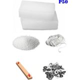 OEM P50 Mum Yapım Başlangıç Seti 500GR Parafin Fitiller Stearin Evde Mum Yapımı - 1