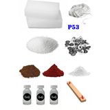 OEM P53 Mum Yapım Başlangıç Seti 500GR Parafin 3 Esans 3 Boya Fitiller Stearin Evde Mum Yapımı - 1