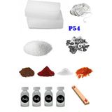 OEM P54 Mum Yapım Başlangıç Seti 500GR Parafin 4 Esans 4 Boya Fitiller Stearin Evde Mum Yapımı - 1