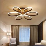OEM Papatya Model Plafonyer Modern LED Beyaz Işık Ultra Power LED Avize Salon Mutfak Oda Hol Ledli Avize Siyah Tek Ebat 45 x 45 0007-PAPATYA-BLK-PLAFONYER - Siyah
