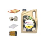 Oem Partner Tepee 1.6 Dizel Yağ Bakım Seti + Total Quartz Ineo Ecs 5W-30 Partiküllü Motor Yağı 4 L