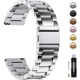 OEM Paslanmaz Çelik Saat Kayışı, 16 Mm, 18 Mm, 19 Mm, 20 Mm, 22 Mm, 24 Mm, Metal Saat Kayışı, Hızlı Kilitli, Kadın ve Erkek Için Uygundur