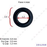 OEM Plakalı Eşanjör Oring Conta Seti (4 Ad.) 20*12*0,8