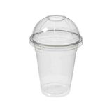 OEM Plastik Milkshake Bardağı 100'LÜ Kapaklı Içecek 350 Cc(Ml) Şeffaf Meşrubat Bardağı Limonata Cup