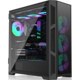OEM Ponos Ultra Ms4 E-Atx Orta Kule Pc Kasası, Açılan Temperli Cam Yan Panel, Ön Kurulum 4 Argb Fan, Mesh Ön Panel, Siyah (0R20B00226)