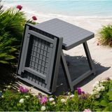 OEM Portatif Katlanabilir Plastik Masa, 50X40X38 Cm, Siyah, Piknik Kamp Sehpası - Belirtilmemiş