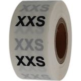 OEM Pp Şeffaf Beden(Size) Etiketi 25MM x 25MM Çap Ruloda 500 Adet (Xx Small)