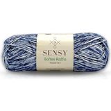 OEM Premium Softee Raffia Yumuşak Çok Renkli Rafya Kağıt Ebruli El Örgü Ipi Hobi Ip (Lacivert Batik)