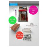 OEM Profesyonel Lastik Tamir Kiti Fitil Atma Seti+Lastik Tamir Kauçuk Vida Seti+5 li Yedek Fitil