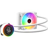 OEM Rampage Helıos C13 Beyaz 120MM LGA1700/AM5 Soket Sıvı Soğutmalı Cpu Fan Sıcaklık Göstergeli