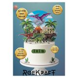 OEM Roekraft Dinazorlu Pasta Seti , Parlak baskı Dinazor Seti