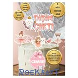 OEM Roekraft Dişim Çıktı temalı pasta süsü