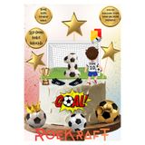 OEM Roekraft Futbol Temalı Kişiselleştirilebilir Pasta Süsü Seti (Fotoğraf Kağıtlı)