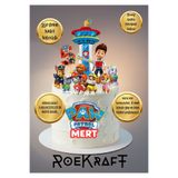 OEM Roekraft Paw Patrol konseptli doğum günü seti , Paw Patrol Pasta Süsü