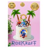 OEM Roekraft Sonic temalı Pasta Süsü, Sonic temalı Doğum Günü Seti