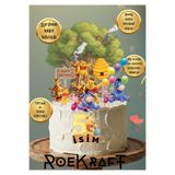 OEM Roekraft Winnie The Pooh Pasta süsü , Parlak Baskı Winnie The Pooh Seti