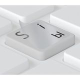 OEM Rusça Klavye Etiketi Şeffaf Arka - Russian Keyboard Sticker Transparent - Siyah