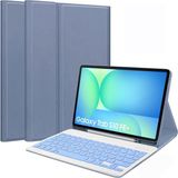 OEM Samsung Galaxy Tab S10 Fe+ Plus 13.1 Inç 2025 Model (SM-X620/X626) Ile Uyumlu Bluetooth Türkçe Q Klavyeli Kılıfı (Tablet Değildir) (Levender)