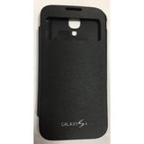 OEM Samsung I9500 S4 Pencereli Uyku Modlu Flip Cover Kılıf (Siyah)