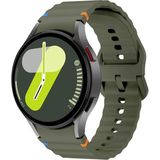 OEM - Samsung ile Uyumlu Galaxy Watch 4 5 6 7 Fe 40 40 44 Classic 42 43 46 47 mm Kordon Dekoratif Örgü Çizgili Spor S