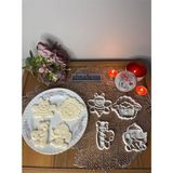 OEM Sevimli Hayvanlar (Arı & Ayı & Fil & Koyun) Kurabiye Kalıbı Seti