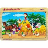 OEM Seyfikirta Çiftlik Ahşap Puzzle, 24 Parça, Çocuk Oyuncağı
